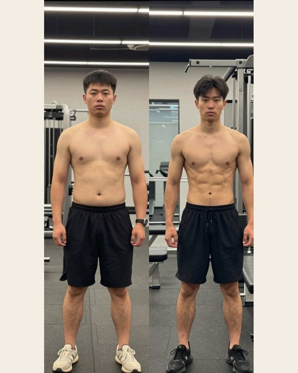 Member transformation 1 — before and after following the coachryn program